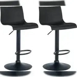 CLP 2er Set Barhocker Branford schwarz/Kunststoff