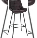 CLP Barhocker Weston Schwenkbar braun/Kunstleder