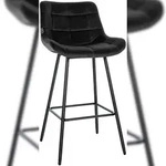 CLP Barhocker Weston schwarz/Samt