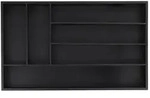 Relaxdays Besteckkasten f&uuml;r Schubladen, 6 F&auml;cher, HBT: 5 x 46 x 28 cm,