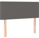 vidaXL Kopfteil Grau 80x5x78/88 cm Kunstleder