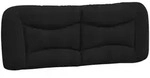 vidaXL Kopfteil-Kissen "Hvar" Schwarz 120 cm Stoff