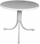 MFG Boulevard Boulevard-Tisch &Oslash; 85 cm, Sevelit-Tischplatte, wei&szlig;