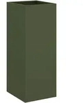 vidaXL Pflanzk&uuml;bel Olivgr&uuml;n 32x29x75 cm Stahl