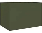 vidaXL Pflanzk&uuml;bel Olivgr&uuml;n 62x47x46 cm Stahl