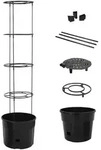 vidaXL Tomatentopf Anthrazit &Oslash;39x150 cm Polypropylen