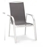 BEST Stapelsessel Palermo silber 47151085