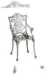 Merxx Lugano Sessel, Aluminiumguss, Graphit