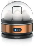Arendo Eierkocher f&uuml;r 7 Eier, Edelstahl, 400 Watt, Kipp-Funktionsschalter, 3