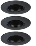 Paulmann Einbauleuchte 3er-Pack starr rund 90mm GU10 max. 3x10W 230V dimmbar 