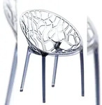 CLP Stuhl Crystal Kunststoff HBT: 80x59x60 cm grau