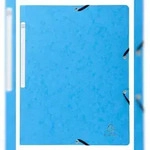 Exacompta 5569E 25x Eckspannmappe mit Gummizug ohne Klappe, aus Colorspan-Karton