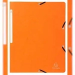Exacompta 5564E 25x Eckspannmappe mit Gummizug ohne Klappe, aus Colorspan-Karton