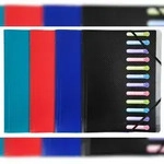 Exacompta 55180E 10x Ordnungsmappe OPAK aus PP mit 3 Klappen und 12 F&auml;chern - Farben