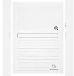 Exacompta 50151E 100er Packung Fenstermappen BAHIA 160g/qm - 22x31 cm - Wei&szlig;