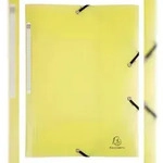 Exacompta 55179E 25x Sammelmappe A4 mit Gummizug und 3 Klappen, PP, Chromaline