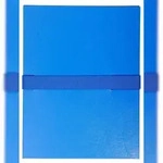 Exacompta 622E 10x Dokumentenmappe mit Balacroneinband, mit Klettverschlussband,