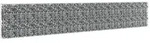 vidaXL Gabionenwand mit Abdeckung Verzinkter Stahl 600&times;30&times;100 cm