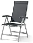 Sieger 945/A-G Klappsessel Bodega, graphit, grau