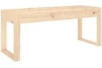 vidaXL Gartenbank 110x38x45 cm Massivholz Kiefer