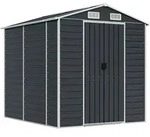 vidaXL Ger&auml;tehaus Anthrazit 191x215x198 cm Verzinkter Stahl