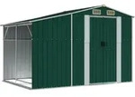 vidaXL Ger&auml;tehaus Gr&uuml;n 277x192,5x179 cm Verzinkter Stahl