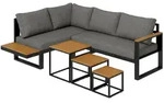 Outsunny - Gartenm&ouml;bel-Set - 148L x 61B x 71,5H cm - dunkelgrau