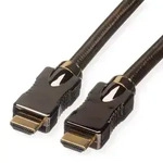 ROLINE 4K HDMI Ultra HD Kabel mit Ethernet, ST/ST, schwarz, 3 m