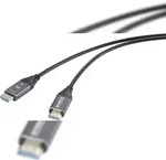 SpeaKa Professional HDMI / Glasfaser Anschlusskabel HDMI-A Stecker, HDMI-A Stecker 50
