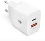 HyperJuice Wand-Ladeger&auml;t | USB-C und USB-A | wei&szlig; | Fast Charge