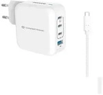 Conceptronic 4-Port 100W GaN USB-PD-Ladeger&auml;t mit USB-C-Ladekabel, USB-C x 3,...