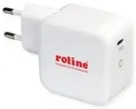 ROLINE USB Charger mit Euro-Stecker, 1x USB Typ C, PD, 61W