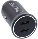 InLine&reg; USB KFZ Stromadapter Power Delivery, 2x USB-C, schwarz, max. 33W