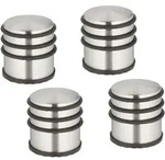 Relaxdays T&uuml;rstopper Edelstahl, 4er Set, HxD: 7,5 x 7 cm, hoch & schwer, rutschfest,