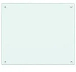 vidaXL K&uuml;chenr&uuml;ckwand Wei&szlig; 70x60 cm Hartglas