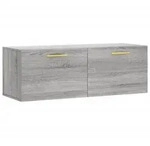 vidaXL Wandschrank Grau Sonoma 100x36,5x35 cm Holzwerkstoff