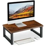 Relaxdays Monitorst&auml;nder, Bildschirmerh&ouml;hung f&uuml;r Schreibtisch, HxBxT: 15 x 40 x 23
