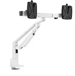 Novus Clu Plus X2 C Monitorhalterung f&uuml;r 2 Monitore bis 27Zoll (992+2011+000), wei&szlig;