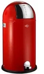 Wesco M&uuml;lleimer Kickboy, Abfallsammler, Tretabfallsammler, Stahlblech, Rot, 40 L,