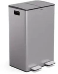 Klarstein EcoVista M&uuml;lleimer mit Kompostbeh&auml;lter Abfalleimer 60 Liter + 3L