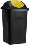 Stefanplast&reg; Abfalleimer Schwingdeckel Gelb 60 L