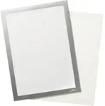 DURABLE DURAFRAME GRIP DIN A4 Inforahmen Selbstklebend Silber Haftend Kunststoff