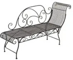 CLP Gartenbank Karma Metall HBT: 78x156x46 cm bronze