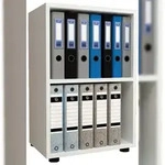 VCM B&uuml;roregal & B&uuml;cherregal Ulas Wei&szlig; H. 74 x B. 49 x T. 32 cm