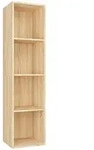 vidaXL B&uuml;cherregal/TV-Schrank Sonoma-Eiche 36x30x143 cm Holzwerkstoff