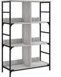 vidaXL B&uuml;cherregal Grau Sonoma 78,5x33x117,5 cm Holzwerkstoff