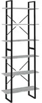 vidaXL Hochschrank Grau Sonoma 80x30x210 cm Holzwerkstoff
