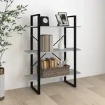 vidaXL B&uuml;cherregal Grau Sonoma 100x30x105 cm Holzwerkstoff