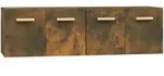 vidaXL Wandschr&auml;nke 2 Stk. R&auml;uchereiche 60x36,5x35 cm Holzwerkstoff