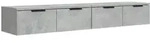vidaXL Wandschr&auml;nke 2 Stk. Betongrau 68x30x20 cm Holzwerkstoff